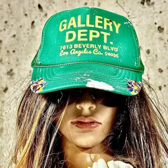 Gallery Dept Accessories - Gallery Dept. Green Snapback Trucker Hat